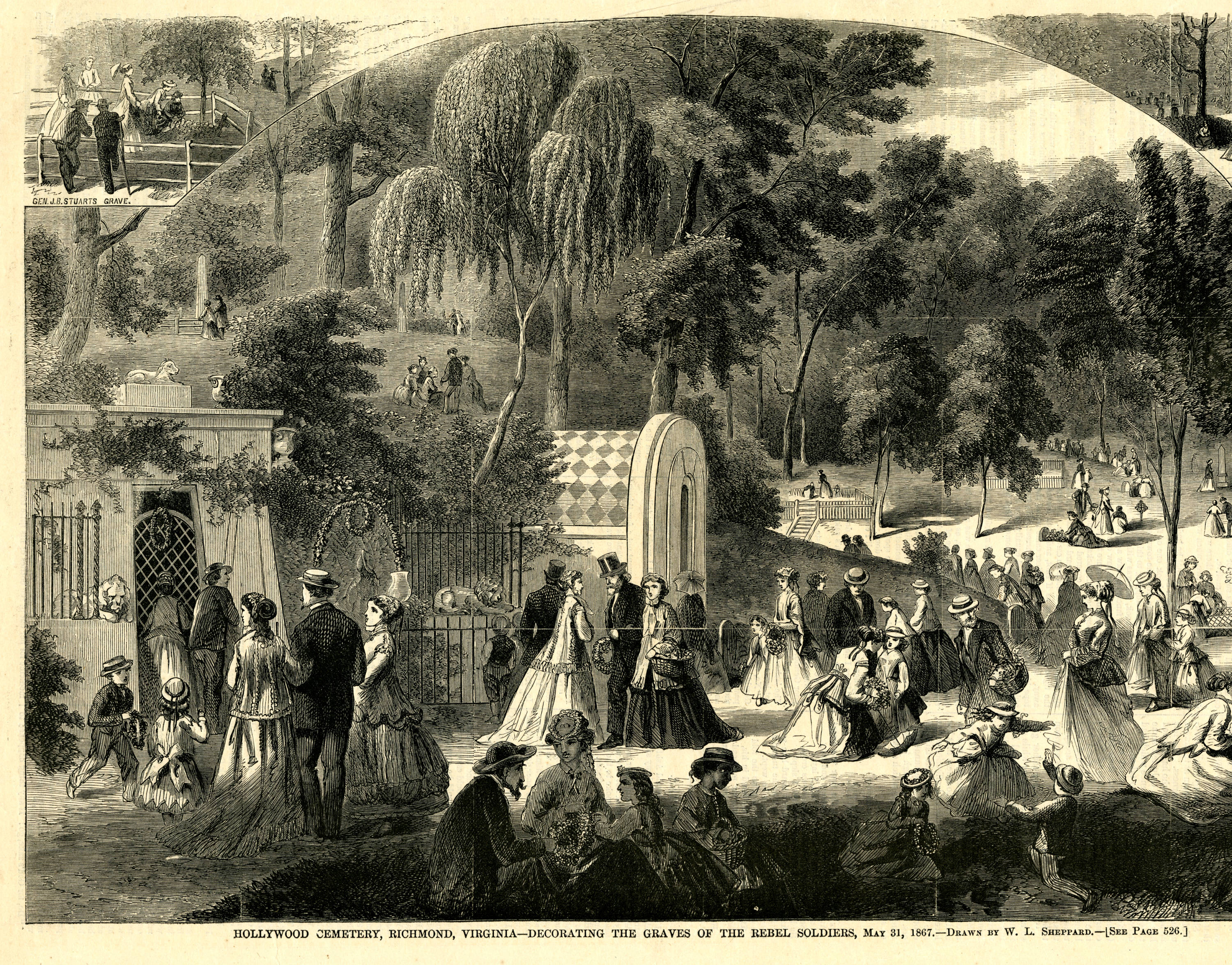 1867 Decoration Day in Richmond, Virginia's Hollywood Cemetery